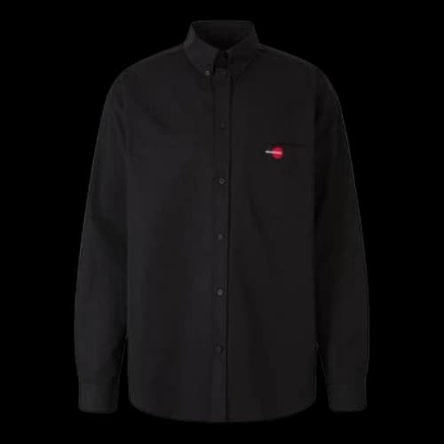 Balenciaga Uniform Long Sleeve Shirt Large Fit 'Black'
