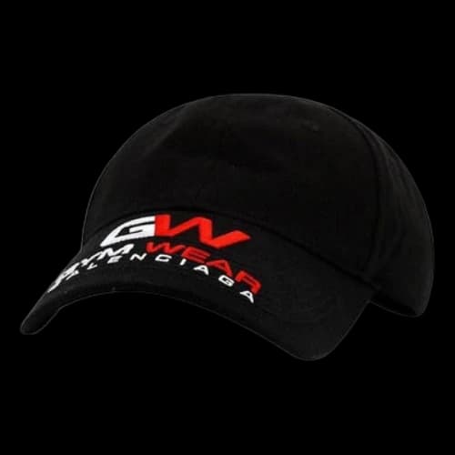 Balenciaga Gym Wear Cotton Baseball Cap 'Black' (Women's)