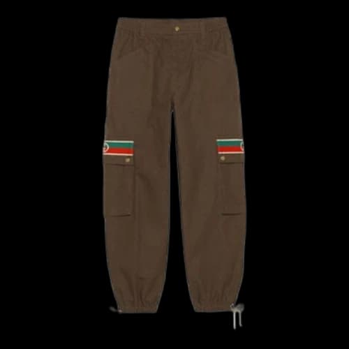 Gucci GG Striped Cotton Trousers For Men Brown