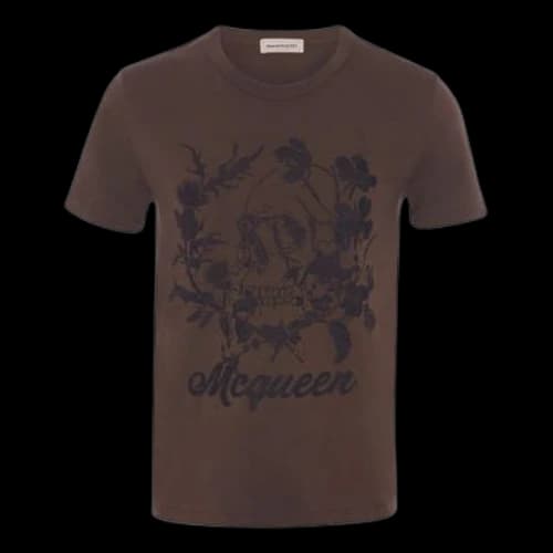 Alexander McQueen Deconstructed Floral Skull Tee