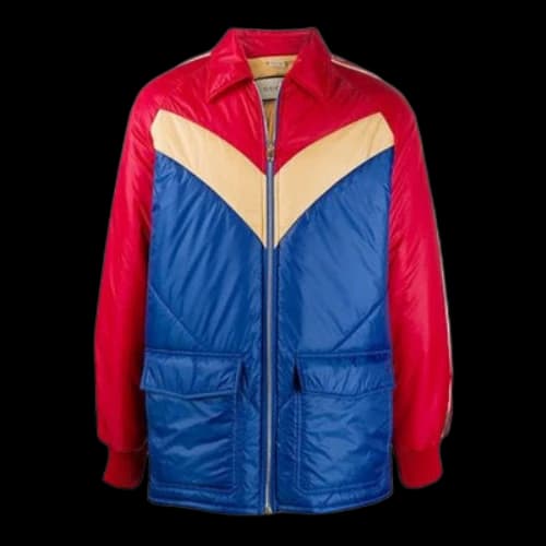 Gucci Double Pocket Collar Long Sleeve Cotton Jacket For Men Red/Blue