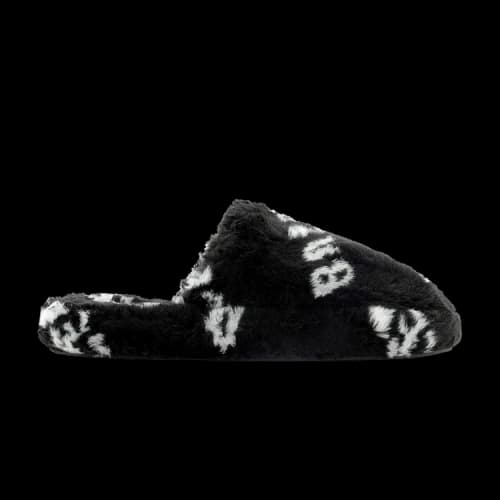 Balenciaga Home Slides 'Fur - Black'
