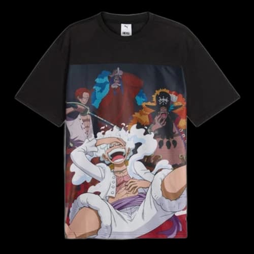 PUMA x ONE PIECE All-Over Print T-shirt 'Black'