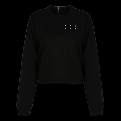 Alexander McQueen SS21 Round Neck Pullover Long Sleeves Sweatshirt 'Black' (Women's)