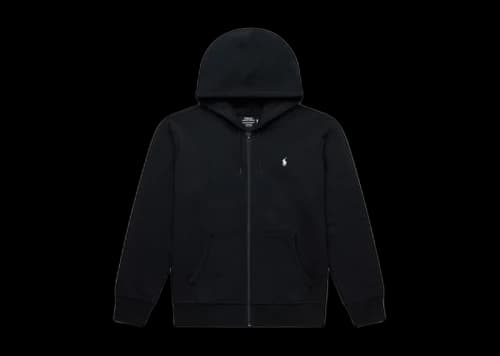 Polo Ralph Lauren Double-Knit Full-Zip Hoodie Polo Black