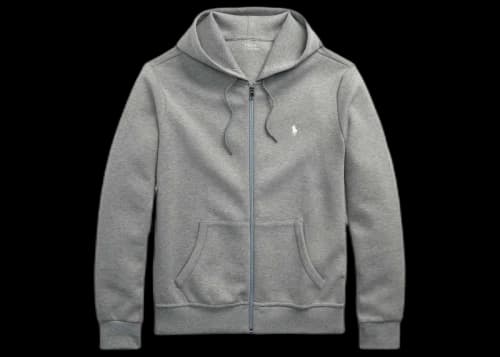 Polo Ralph Lauren Double-Knit Full-Zip Hoodie Steel Heather