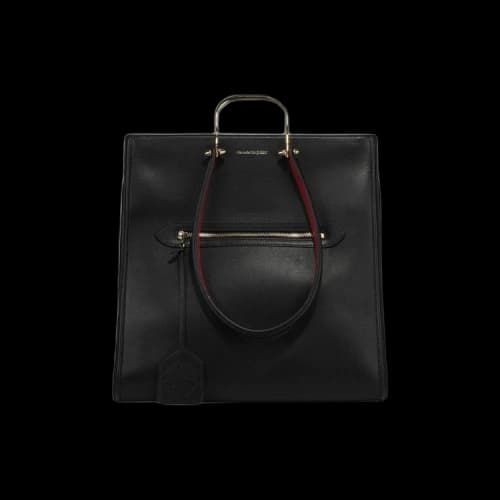 Alexander McQueen The Tall Story Handbag Black/Red