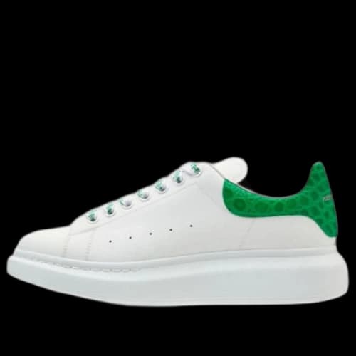 Alexander McQueen Oversized Sneaker 'White Green Crocodile'