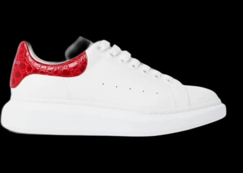 Alexander McQueen Oversized Red Croc Effect
