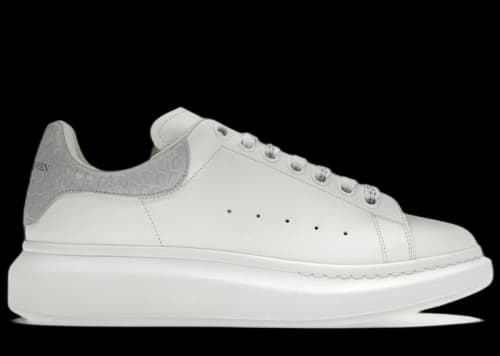 Alexander McQueen Oversized White Light Blue Croc
