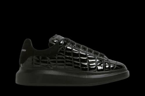 Alexander McQueen Oversized Sneaker 'Black Crocodile'