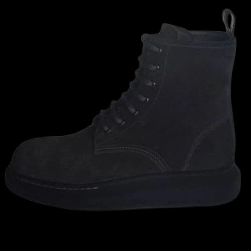 Alexander McQueen Leather Ankle Boots 'Black Suede'