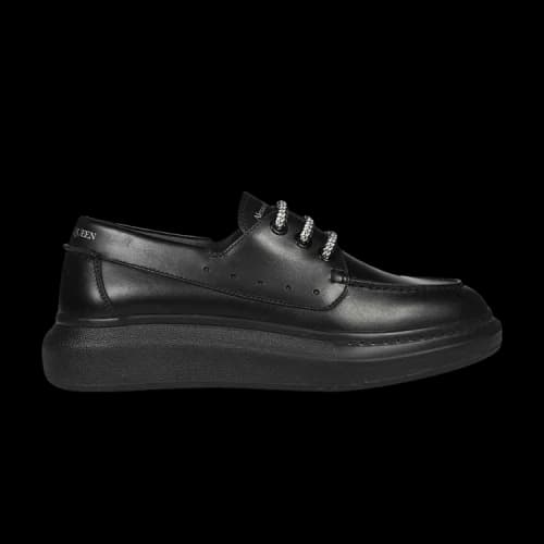 Alexander McQueen Oversized Boat Sneaker 'Black'
