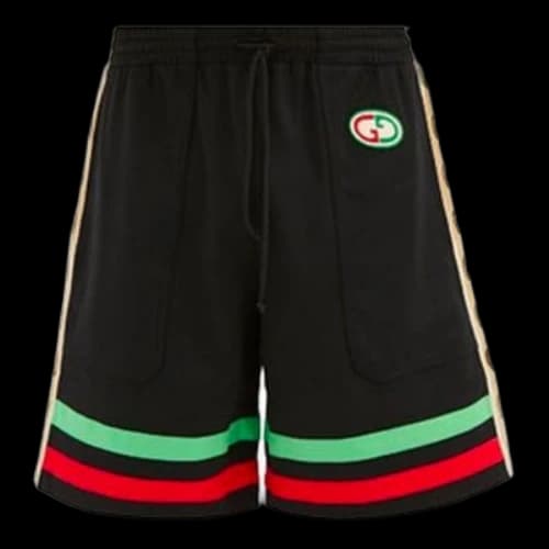Gucci GG Stripe Shorts 'Black'