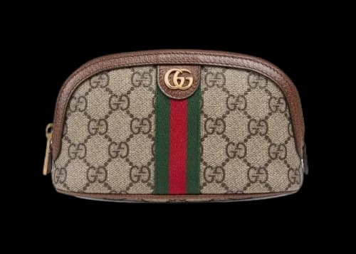 Gucci Ophidia GG Medium Cosmetic Case Beige/Ebony