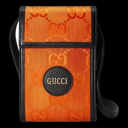 Gucci Off The Grid Leather Shoulder Messenger Bag 'Orange Black'