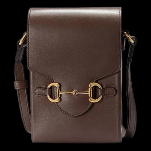 Gucci Button1955 SeriesClutch Single Shoulder Bag mini Brown (Women's)