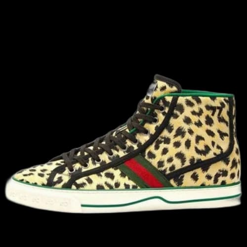 Gucci Tennis 1977 High Top Sneakers 'Yellow Black'