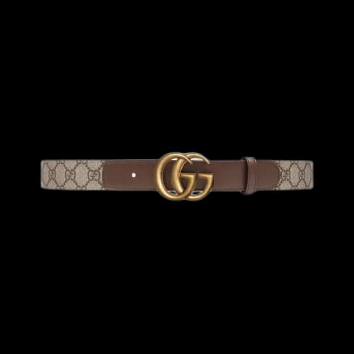 Gucci GG Belt With Double G Buckle 'Brown'