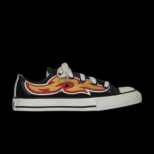 Converse Chuck Taylor All Star Ox GS 'Black Flames'
