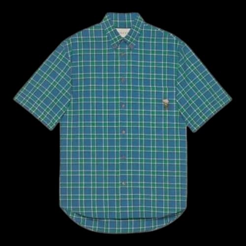 Gucci Embroidery Emblem Piggy Shirt 'Blue'