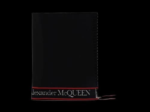 Alexander McQueen Reversible Logo-Print Scarf Black/Red