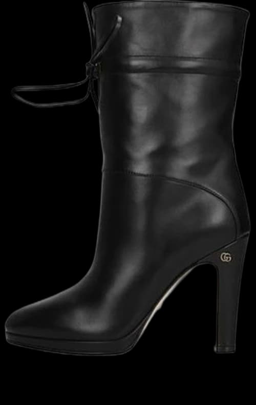 Gucci Drawstring-tie Ankle Boots 'Black' (Women's)