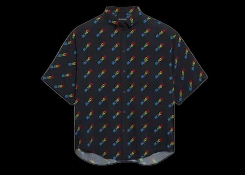 Balenciaga BLNCG Large Fit Shirt Black