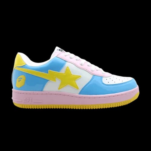 Bapesta FS-001 Low 'Light Blue Pink Yellow'