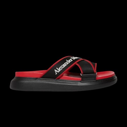 Alexander McQueen Oversized Hybrid Slide 'Red Black'