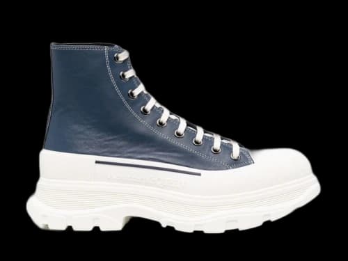 Alexander McQueen Tread Slick Boot Blue White