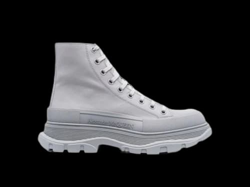 Alexander McQueen Tread Slick Boot Gray Leather