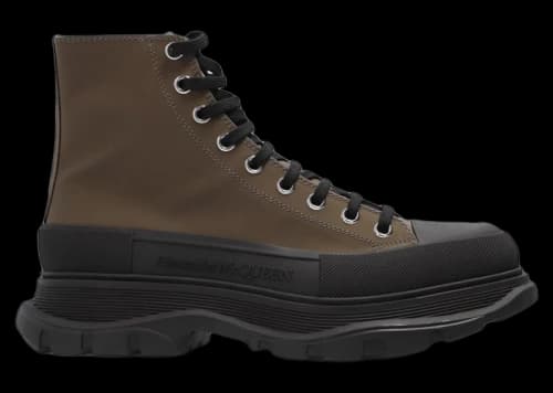 Alexander McQueen Tread Slick Boot Khaki Black