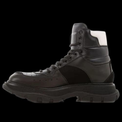 Alexander McQueen Leather Ankle Boots 'Brown Black'