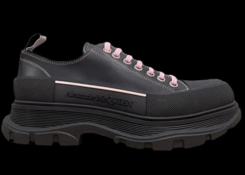 Alexander McQueen Tread Slick Low Lace Up Black Pink