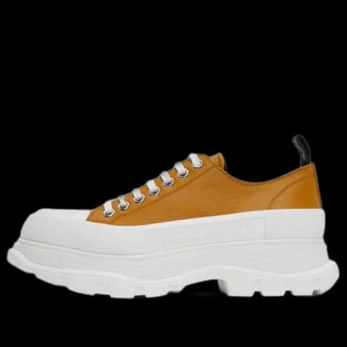 Alexander McQueen Tread Slick Sneakers 'Tan White'