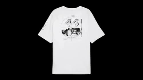 Puma MAPF1 Raeburn Drivers Graphic Crew Neck Short Sleeve T-Shirt White