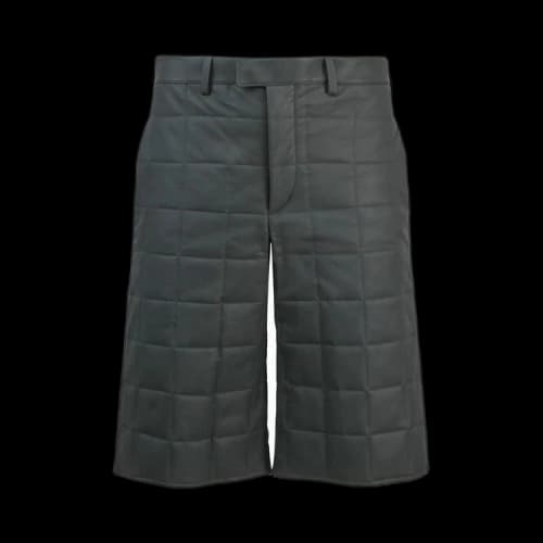 Bottega Veneta Leather Quilted Puffer Shorts 'Pewter'