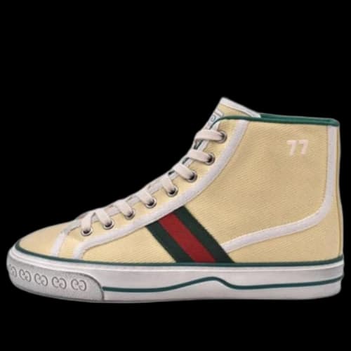 Gucci Tennis 1977 High Top Sneakers 'Tan Beige' (Women's)