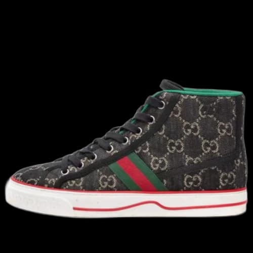 Gucci Tennis 1977 High Top 'Black Mini GG'
