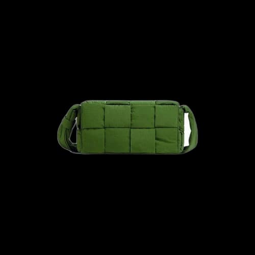 Bottega Veneta Padded Tech Cassette Bag 'Avocado/Silver'