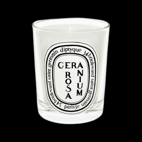 Diptyque Geranium Rosa Candle 'White'