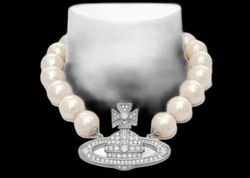 Vivienne Westwood Choker Neysa Pearl Silver
