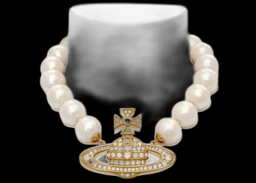 Vivienne Westwood Choker Neysa Pearl Gold