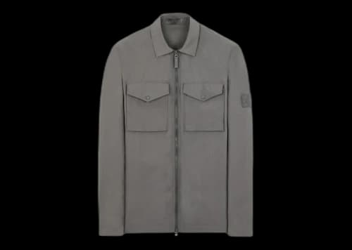 Stone Island 116F1 O-Ventile Stone Island Ghost Piece Overshirt Dark Grey