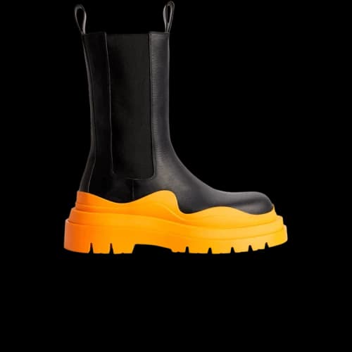 Bottega Veneta Tire Boot 'Black Tangerine'