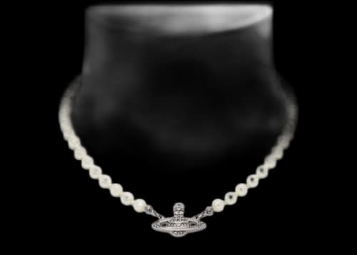 Vivienne Westwood Choker Mini Bas Relief Silver