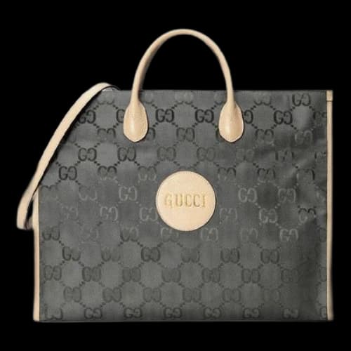 Gucci Logo PatternPrint Off The GridSeries Tote HandholdBag DarkGray (Women's)