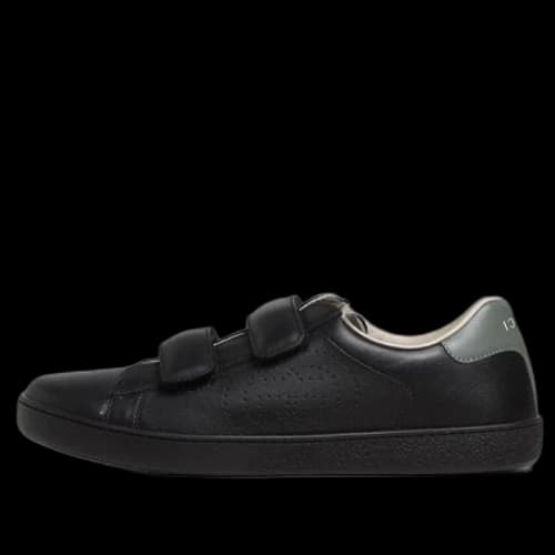 (GS) Gucci Ace Leather Sneakers 'Black'