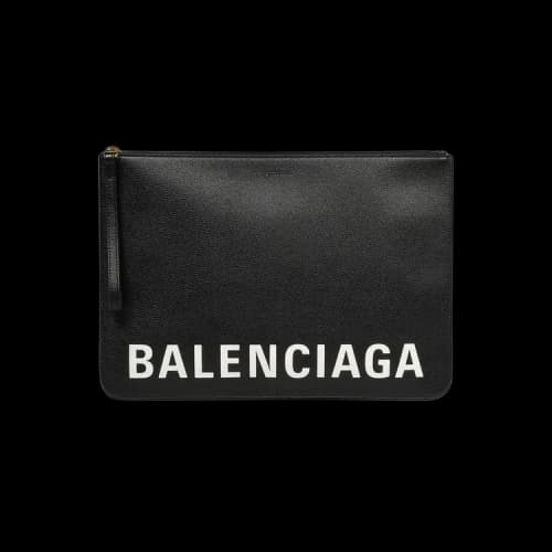 Balenciaga Logo Pouch 'Black'